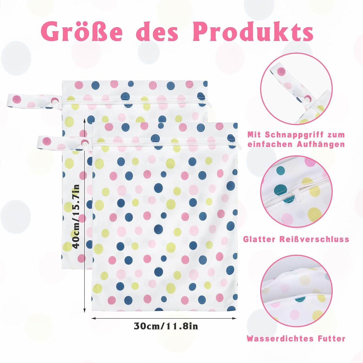 Coonoor Wäschenetz 2 Stück Nasstasche,Wetbag Schwimmsachen wasserdichte Wet günstig online kaufen