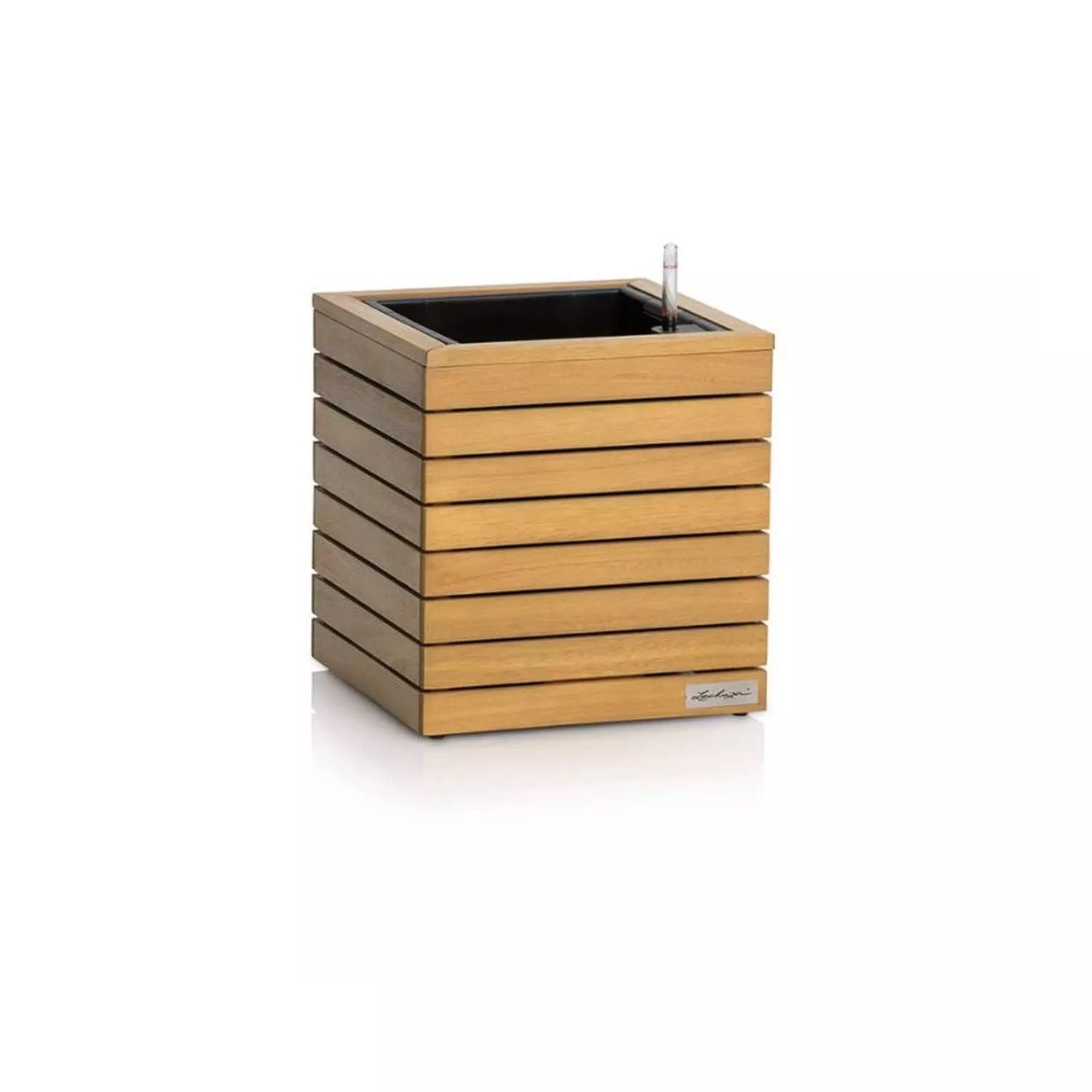 Lechuza® Pflanzkübel Pflanztopf PALO Natural Wood 35 low (Komplettset) günstig online kaufen