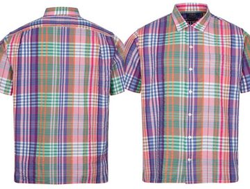 Ralph Lauren Langarmhemd POLO RALPH LAUREN Clady Seersucker Camp Shirt Classic Fit Check Karohe