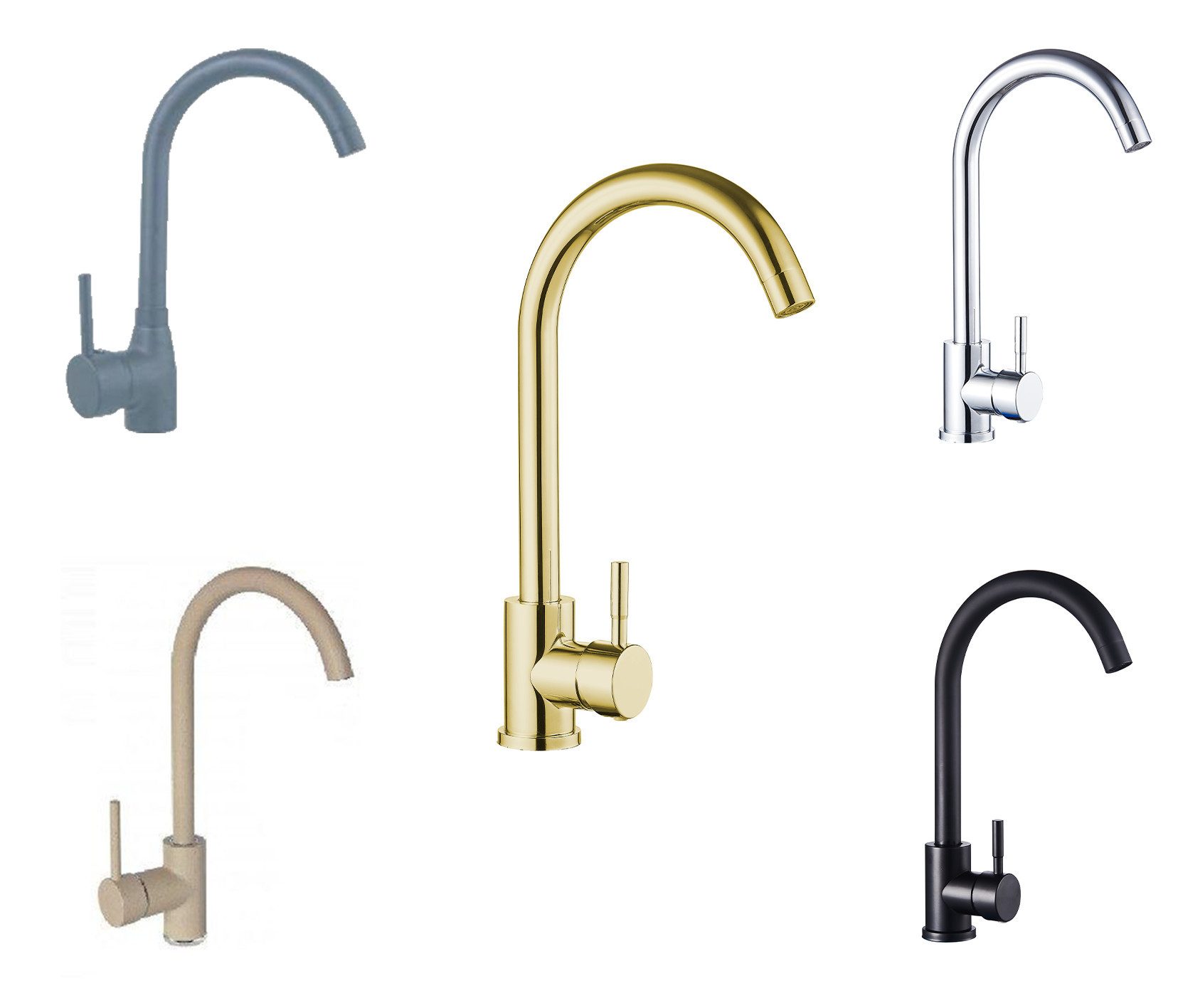 Faizee Home Küchenarmatur Genial Armatur – Elegant & Funktional (4-St)