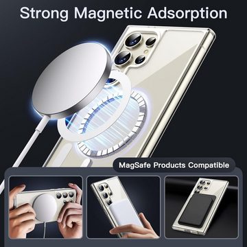 Widmann-Shop Handyhülle MagSafe Hülle für Samsung Galaxy S24 Ultra S24 Plus S24 Case Schutz, Mit MagSafe, kratzfest und vergilbungsfrei