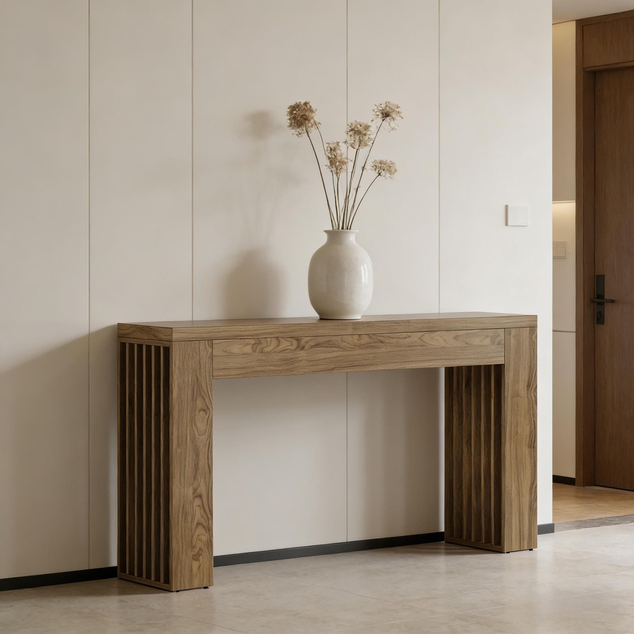 ANYSUN Konsolentisch Empfangstisch 150cm Hoch Modern Holz Couchtisch Ersatz (freistehendes Möbelstück kein Set, freistehendes Möbelstück), Ideal für Flur und Eingangsbereich, bietet Platz für Deko und Ordnung