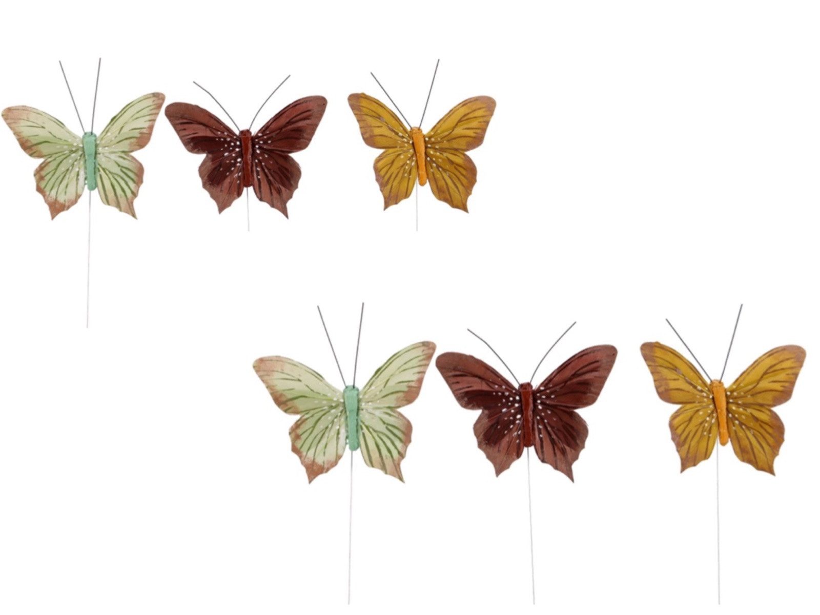 LK Trend & Style Papierschmetterlinge Federschmetterling zum Stecken, zu jeder Jahreszeit ein schöner Hingucker