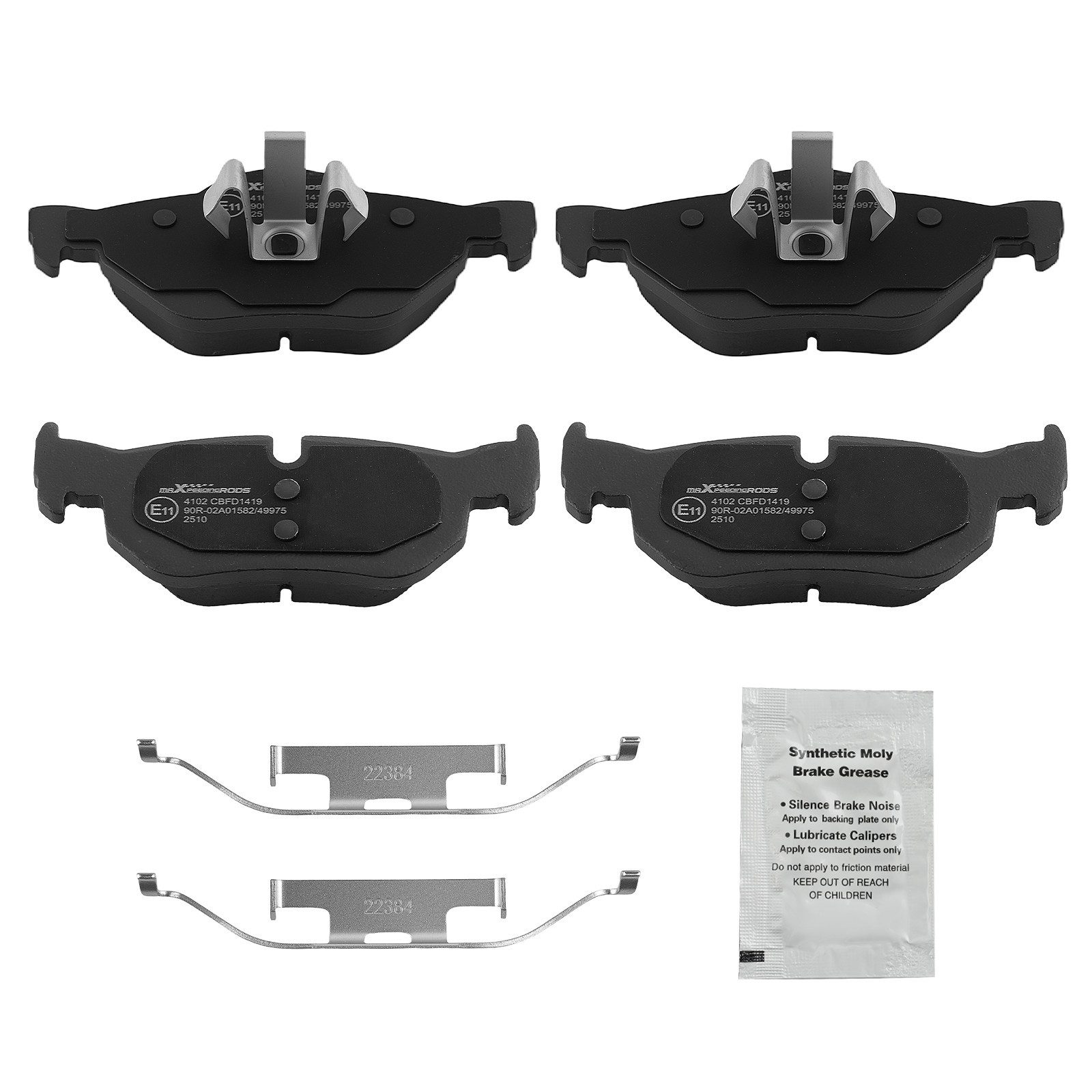 maXpeedingrods Bremsbelag, Bremsbeläge Hinten For BMW X1 E84 16d 18d 20d 23d sDrive xDrive 1 E81