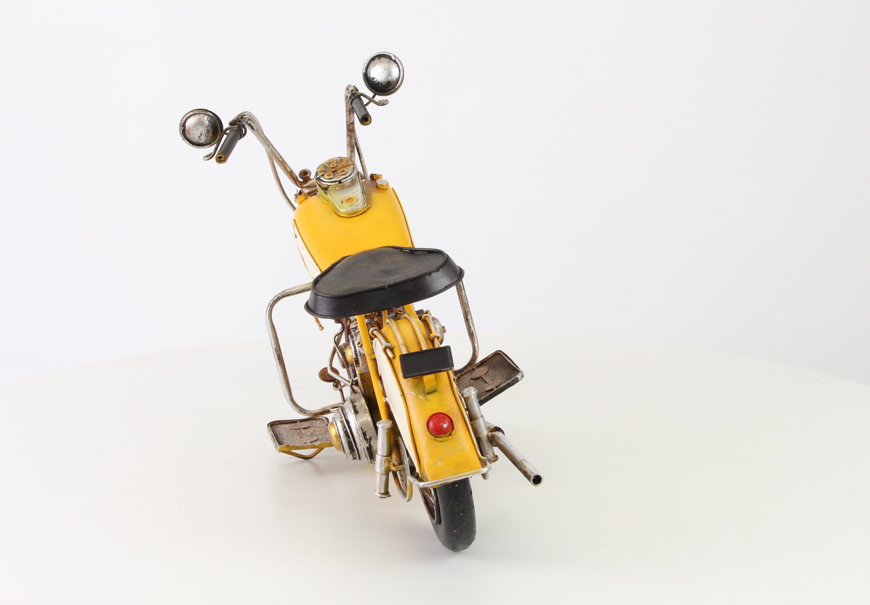 Modellauto Motorrad Chopper Modell Retro Vintage Blech Länge 58,9 cm