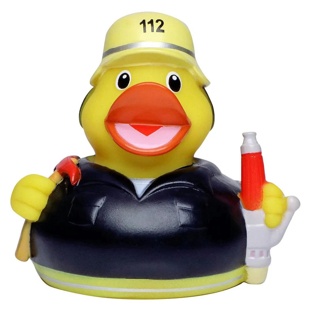 mbw Badespielzeug Schnabels® Badeente Feuerwehr Quietschente Feuerwehrmann Feuerwehrfrau (1-tlg)