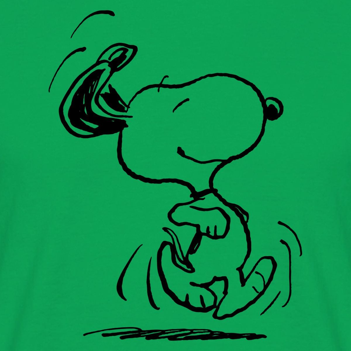 Spreadshirt T-Shirt Peanuts Snoopy Happy Männer T-Shirt (1-tlg)