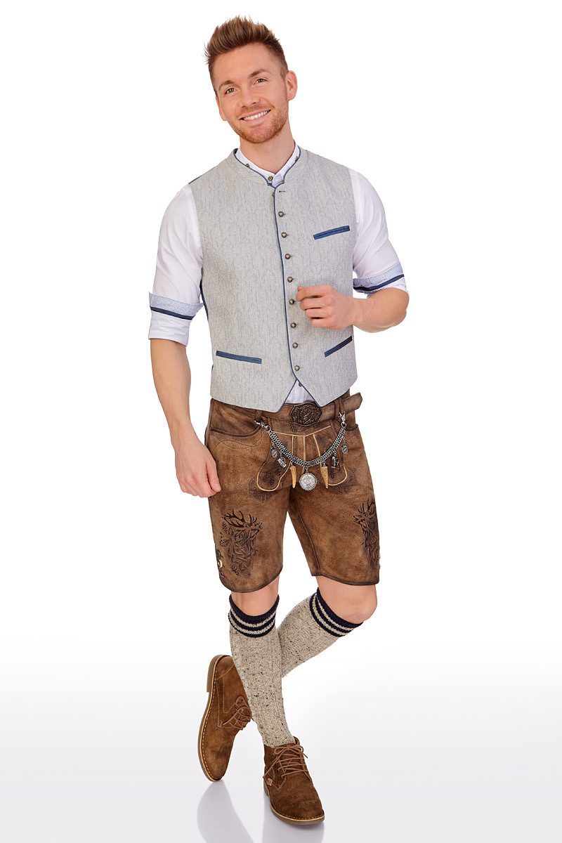 Hatico Trachtenhemd Trachtenhemd - HARTL - weiß