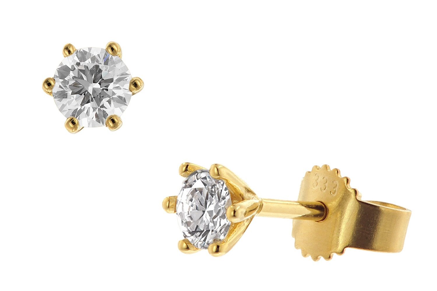 Glizz Paar Ohrstecker Lab Grown Diamant-0,5 ct. Gold 333 Brillant Ohrstecke günstig online kaufen