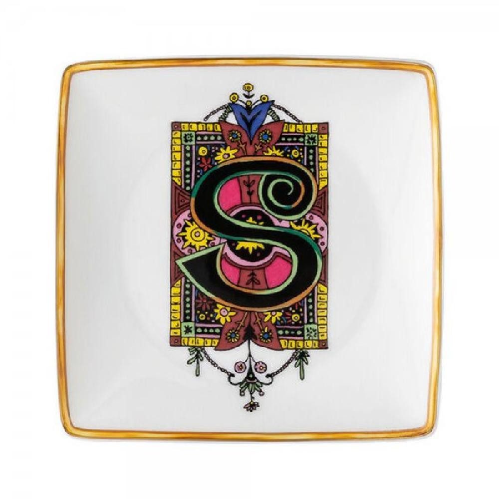 Versace Schmuckkassette by Rosenthal Schale Holiday Alphabet S