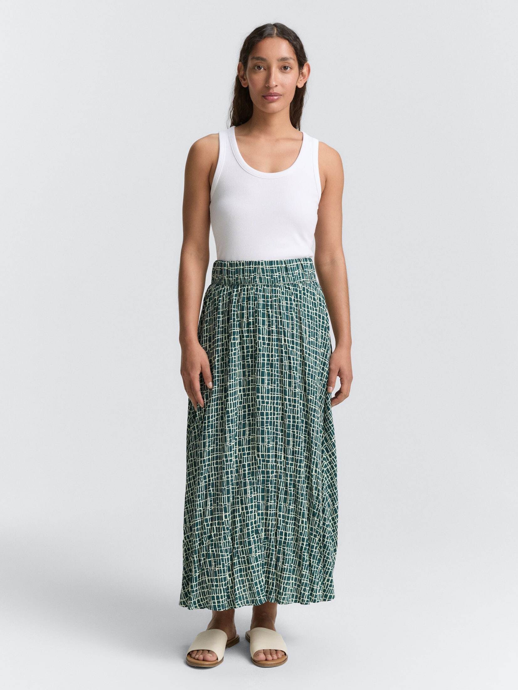 TOM TAILOR Sommerrock High Waist Midi-Rock günstig online kaufen