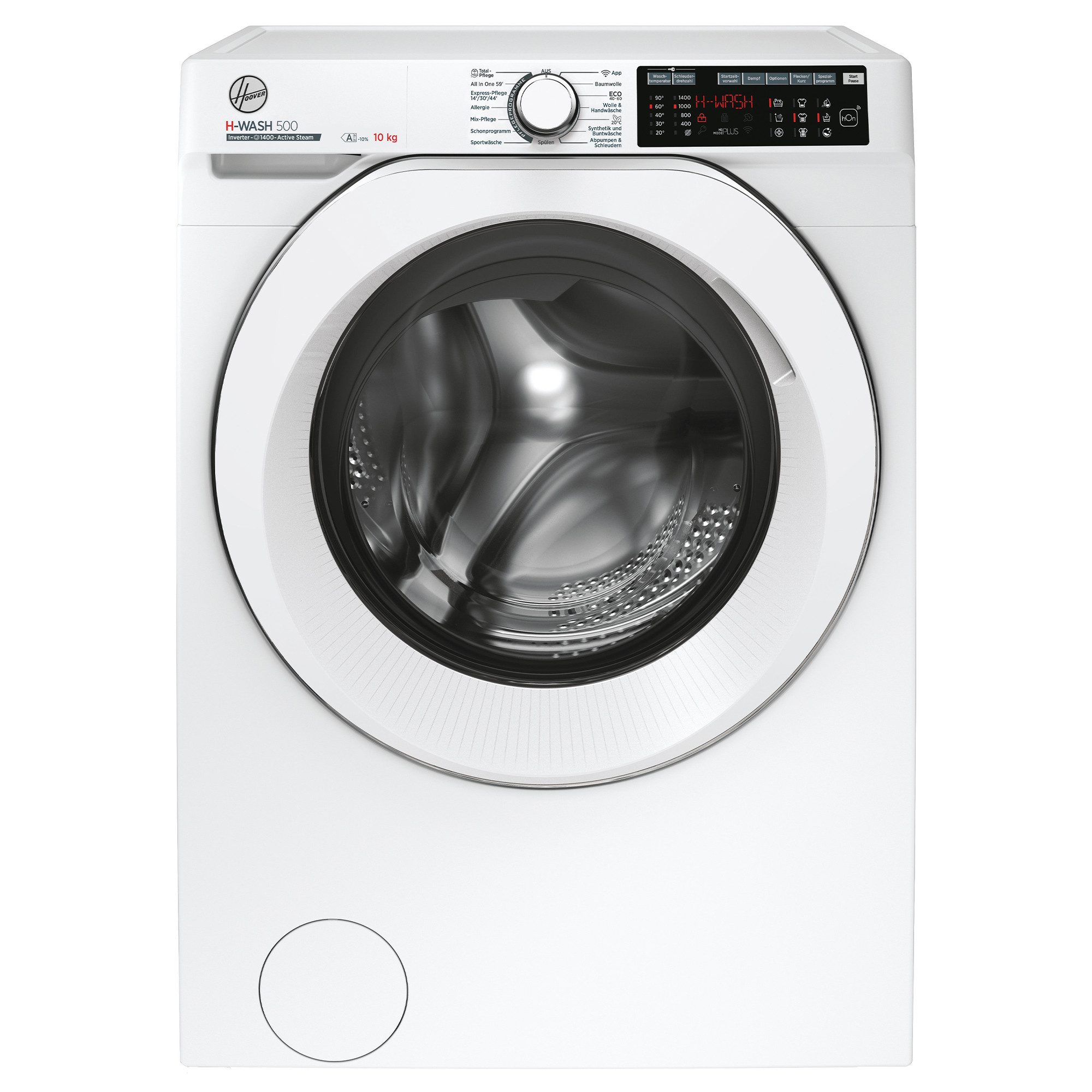 Hoover Waschmaschine HWQ 410AMC6/1-84, 10 kg, 1400 U/min, Dampfprogramm – Für schonende Reinigung, Spezial-Programme