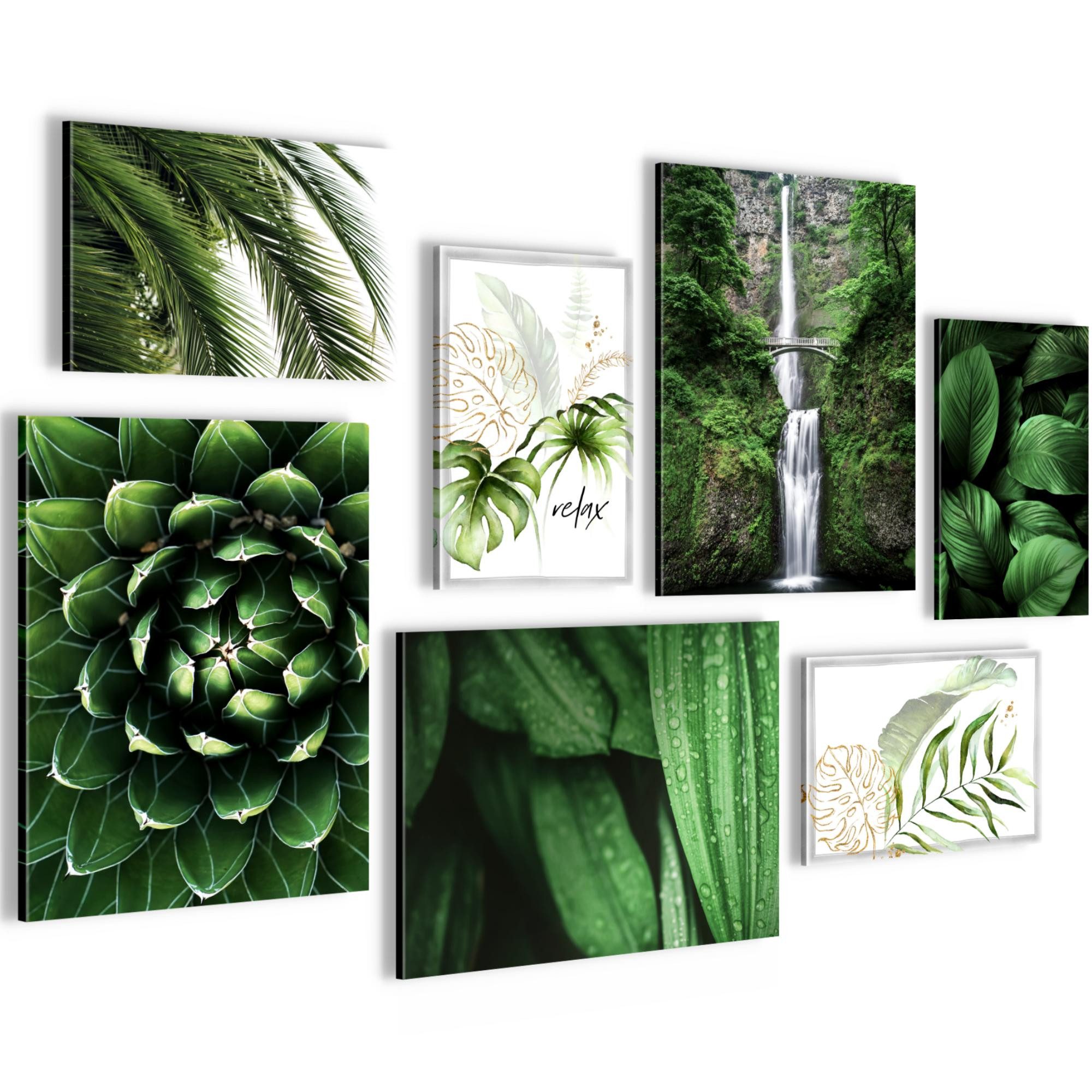 Novart Wandbild Wald Hirsch KOMPLETT AUFHÄNGFERTIG günstig online kaufen