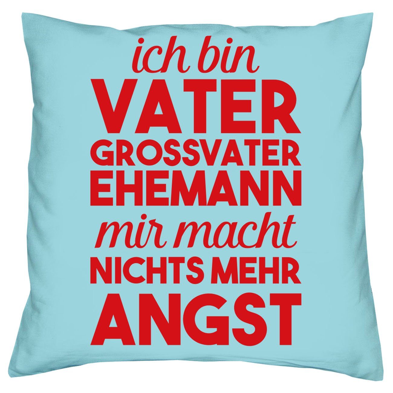 Soreso® Dekokissen Kissen Ich Großvater Vatertagsgeschenk Vater Sprüche hellblau Socken Männer & Sleep, Ehemann Opa bin