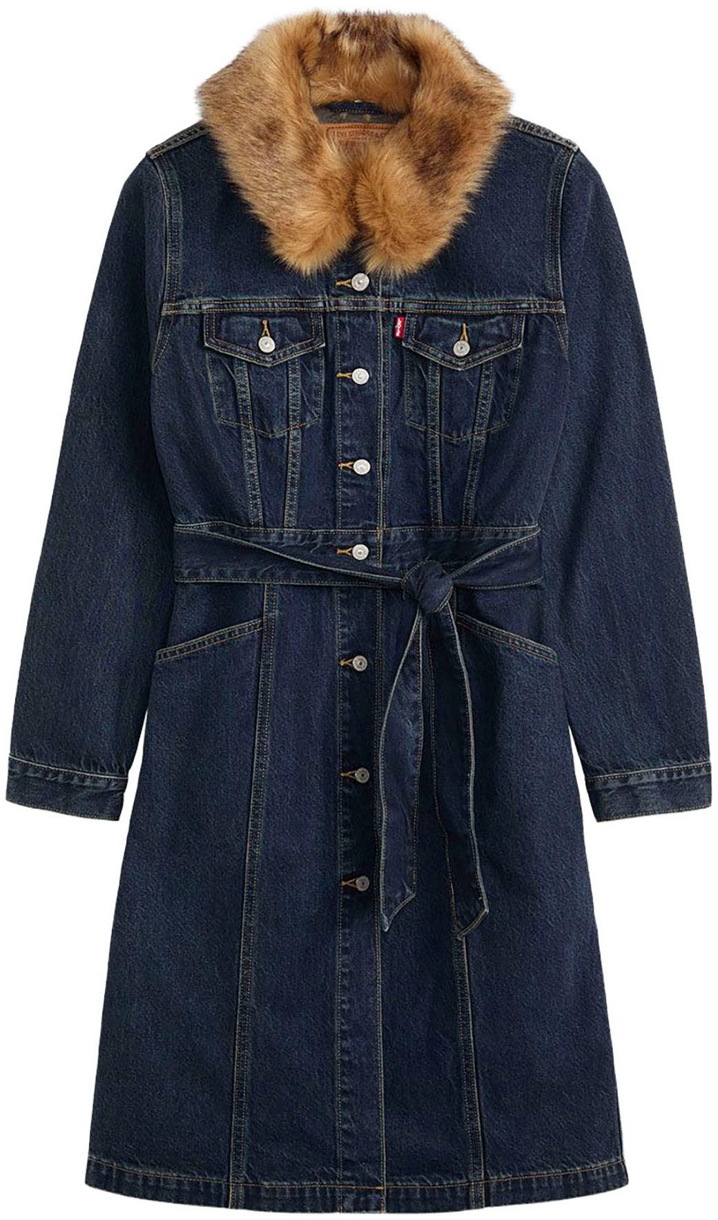Levi's® Langmantel MOB WIFE TRUCKER Kragenbesatz abnehmbar günstig online kaufen
