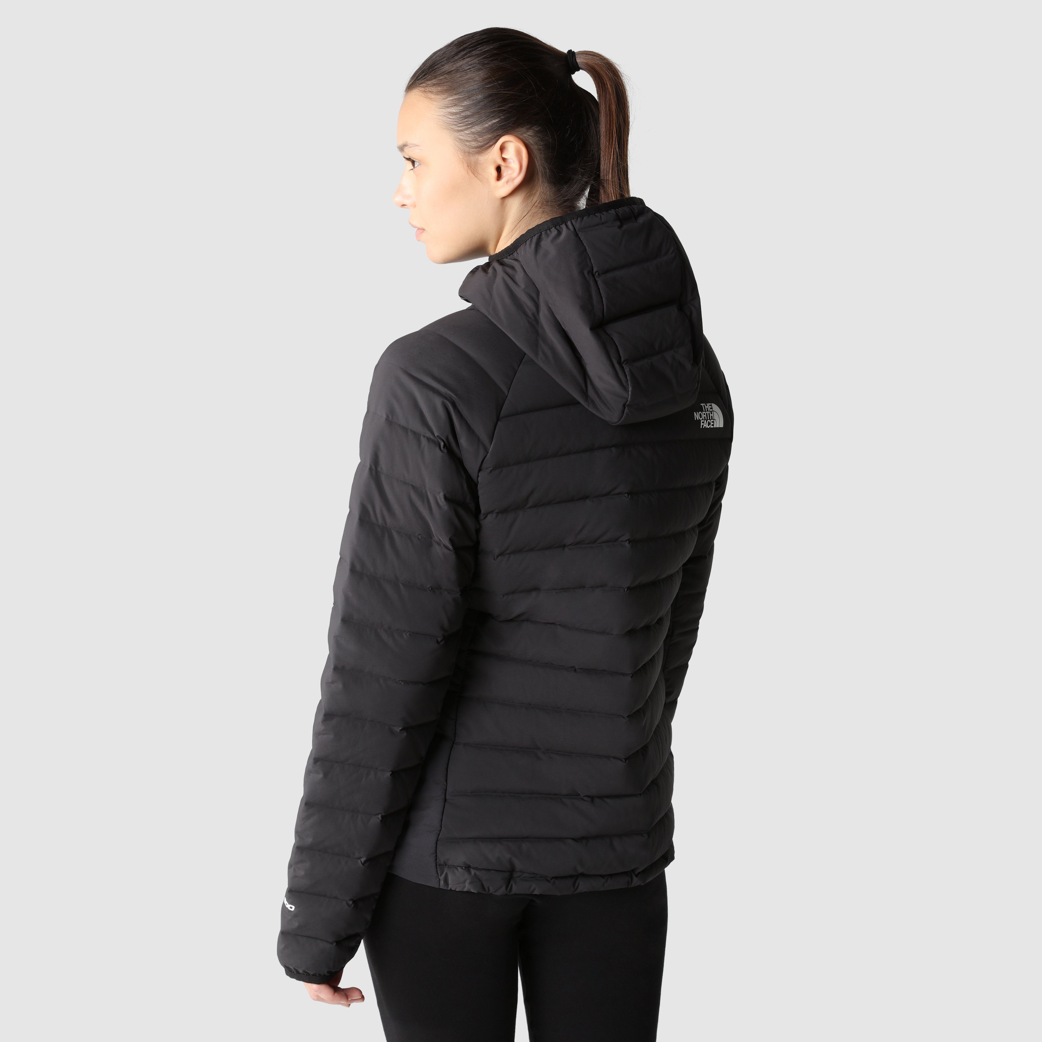 The North Face DOWN Daunenjacke Logodruck mit STRETCH W HOODIE BELLEVIEW