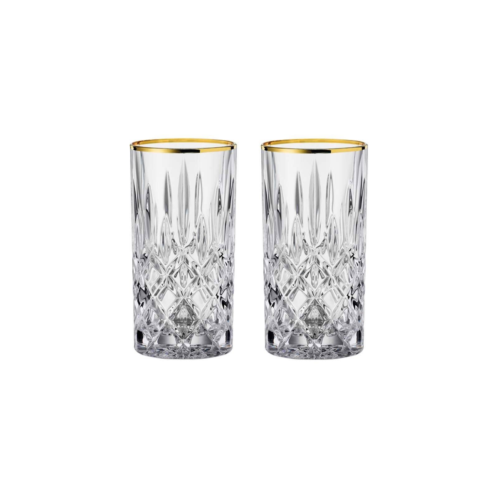 Nachtmann Longdrinkglas Noblesse Whiskybecher 375 ml 2er Set, Glas