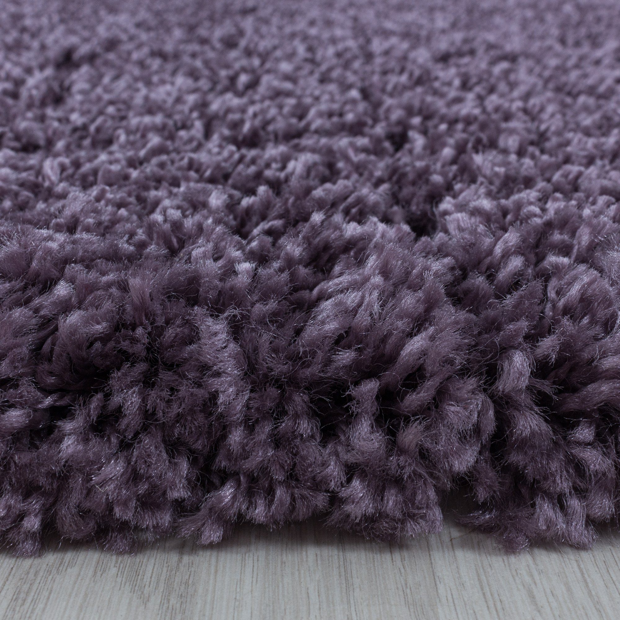 Höhe: Einfarbig, 30 - Teppich Violett Unicolor Wohnzimmer Teppich Rechteckig, Teppium, mm,