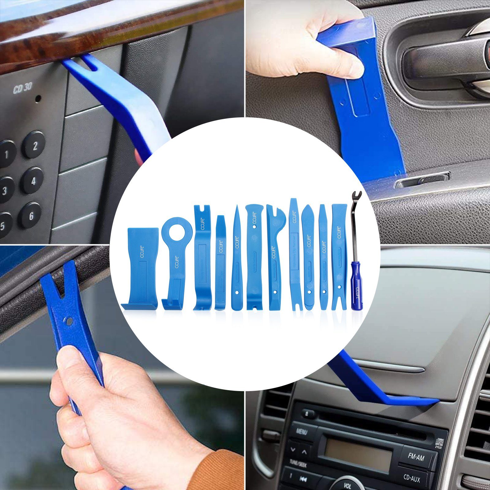 CCLIFE Demontagewerkzeug Auto Demontage Werkzeug Set, PP PA+, Verkleidung, Türverkleidung