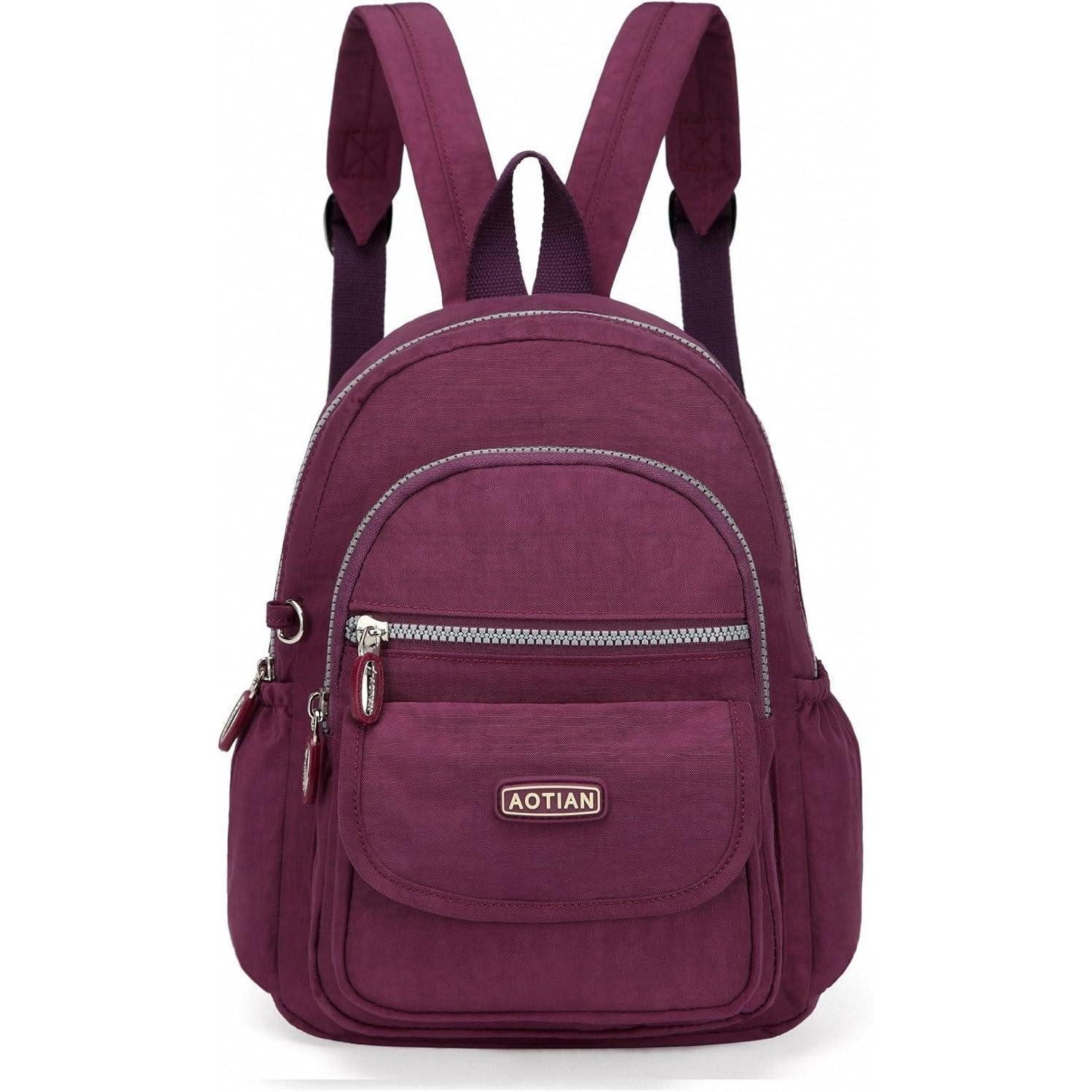LuxusKollektion Minirucksack Rucksack Mädchen Damen Daypack Tasche 7 Liter Mini Violett