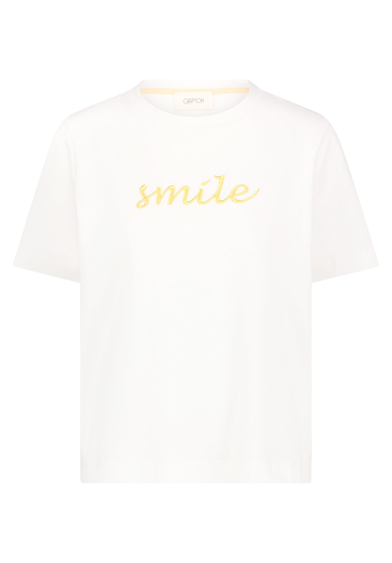 Cartoon Kurzarmshirt Damen mit Rundhalsausschnitt (1-tlg)