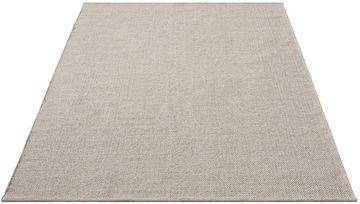 Wollteppich Boho Natur Wool Handgewebter Wollteppich, Wohnzimmer, Schlafzimmer, merinos, rechteckig, Höhe: 10 mm, Handweb Teppich, elegant, zeitloses Design, hochwertig, Kurzflor