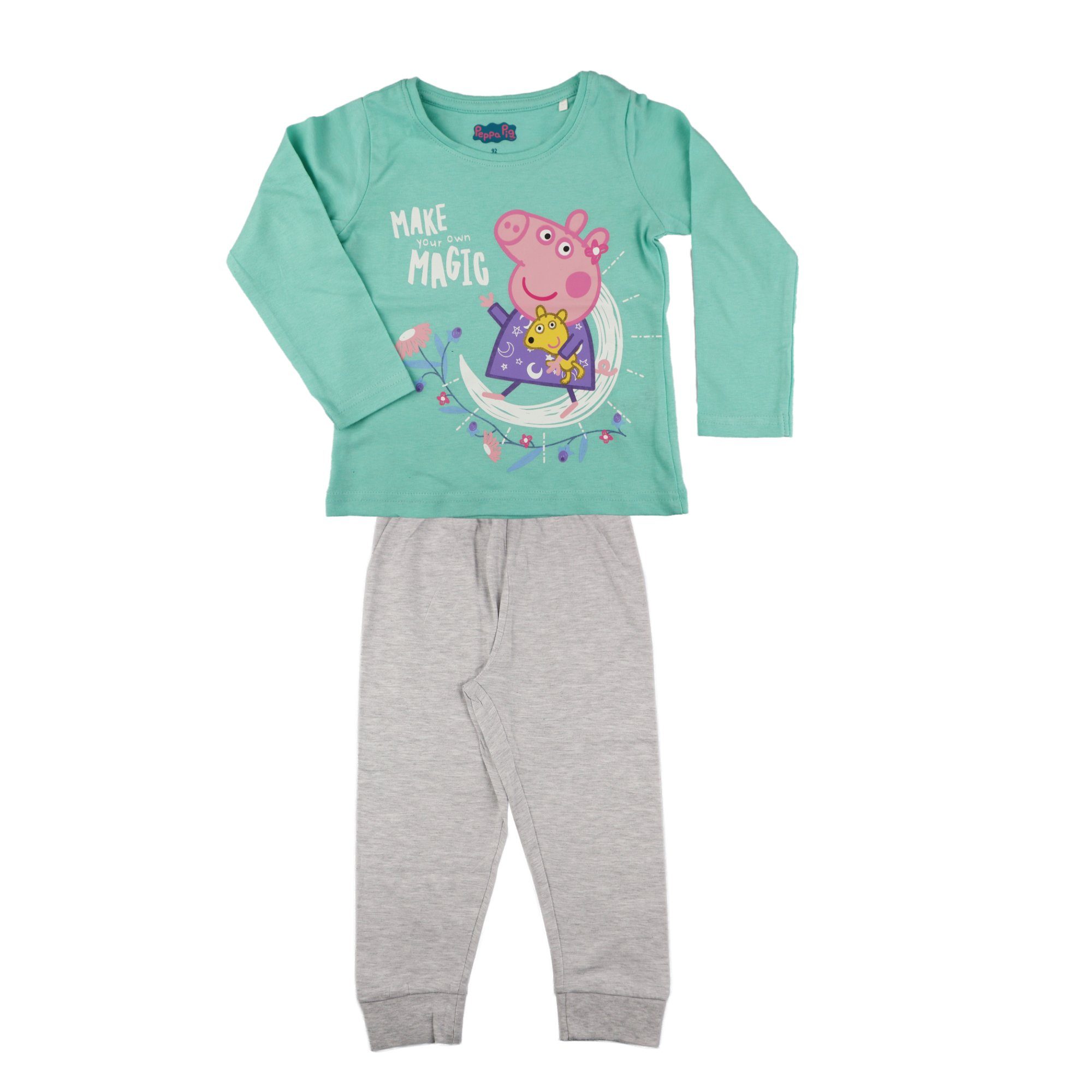 Peppa Pig Schlafanzug »Peppa Wutz Mädchen Kinder langarm Schlafanzug  Pyjama« Gr. 92 bis 116 online kaufen | OTTO