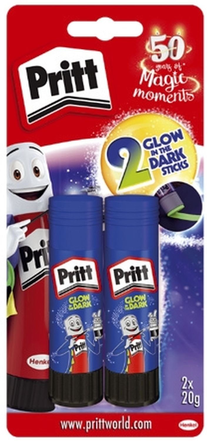 PRITT Pritt PBSGB Pritt Klebestift "GLOW IN THE DARK", 2 x 20 g Blister Netzwerk-Adapter