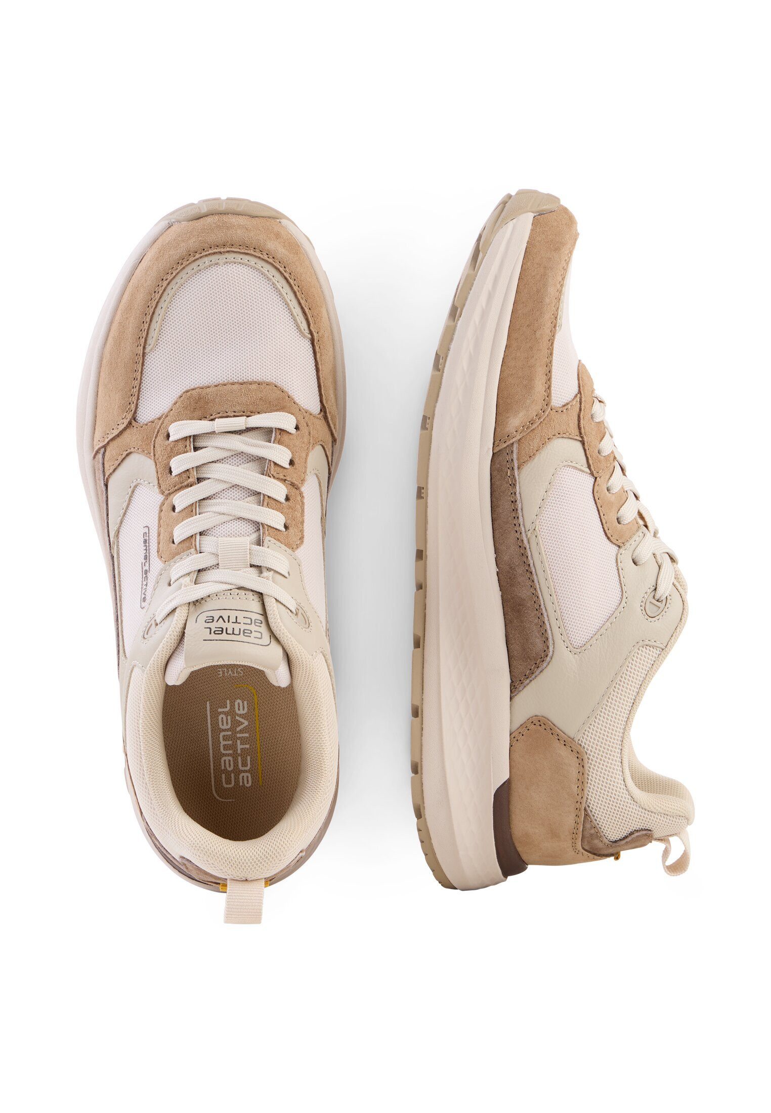 camel active Sneaker split/textile NATUR/MULTI Sneaker günstig online kaufen