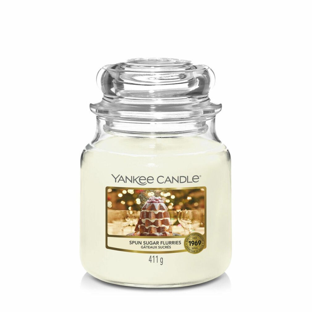 Yankee Candle Duftkerze Classic Medium Spun Sugar Flurries Scented Candle