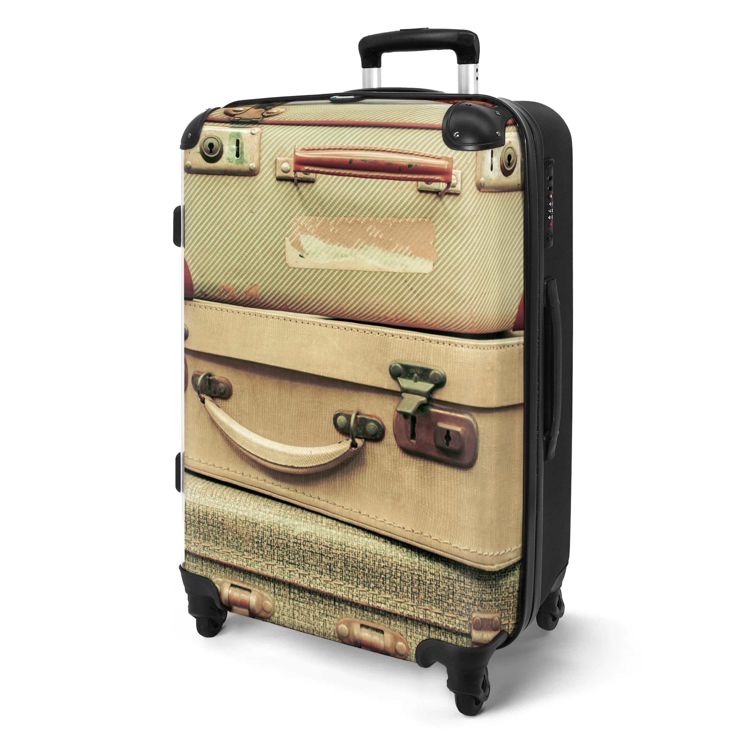 NoBoringSuitcases.com© Hartschalen-Trolley Vintage - Koffer - günstig online kaufen