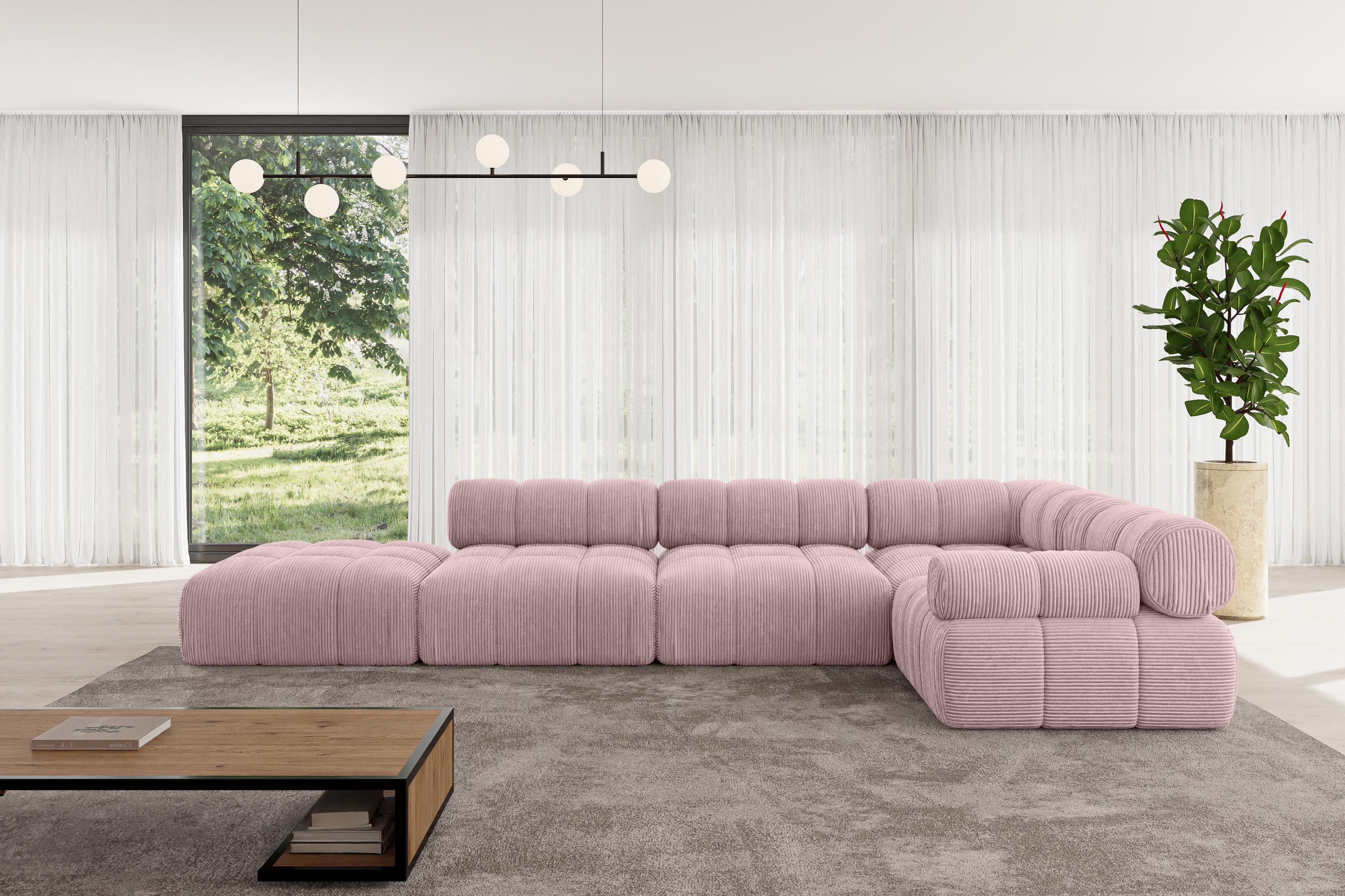 ALTDECOR Ecksofa Felto-L2, Sofa Praktische Bequeme Funktionsecke Couch L-Form Eckcouch, Corner Sofa U-Form Vielseitige Sofa Wohnlandschaft Wohnzimmer