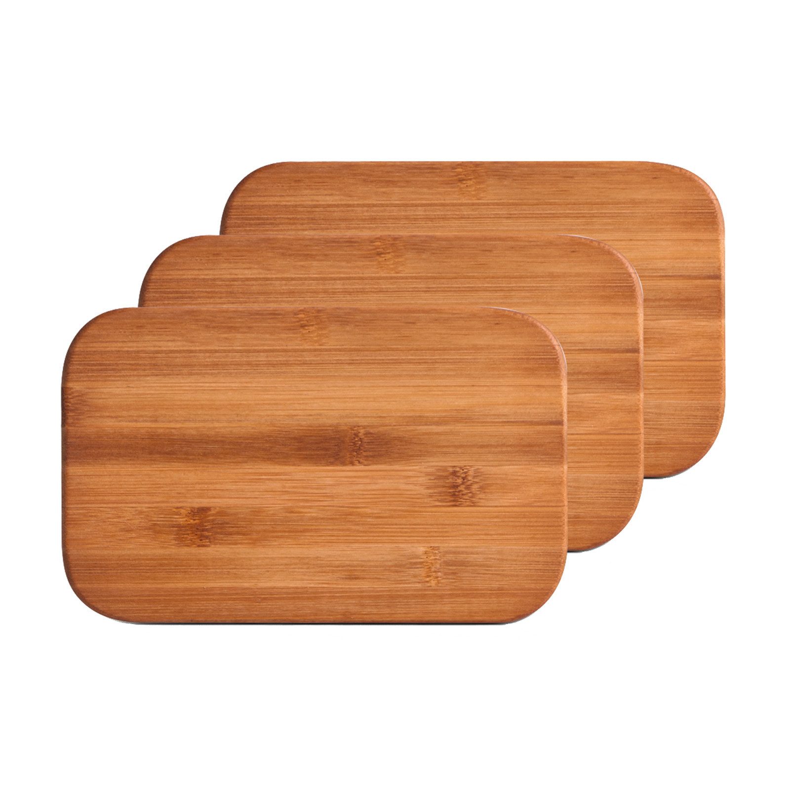 Schneidebrett Schneidebrettchen-Set, 3-teilig Bamboo