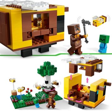 LEGO® Konstruktionsspielsteine Das Bienenhäuschen (21241), LEGO® Minecraft, (254 St), Made in Europe