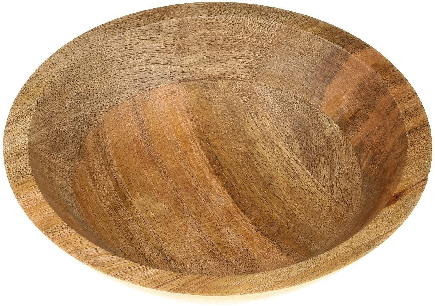 rund Küchenutensilie Servierplatte Holz Obstschale Dekoschale, LIVING Mango-Holz Accessoire Home Macosa Schale Mango 20cm NOOR Deko-Schüssel Snackschale Tisch-Deko