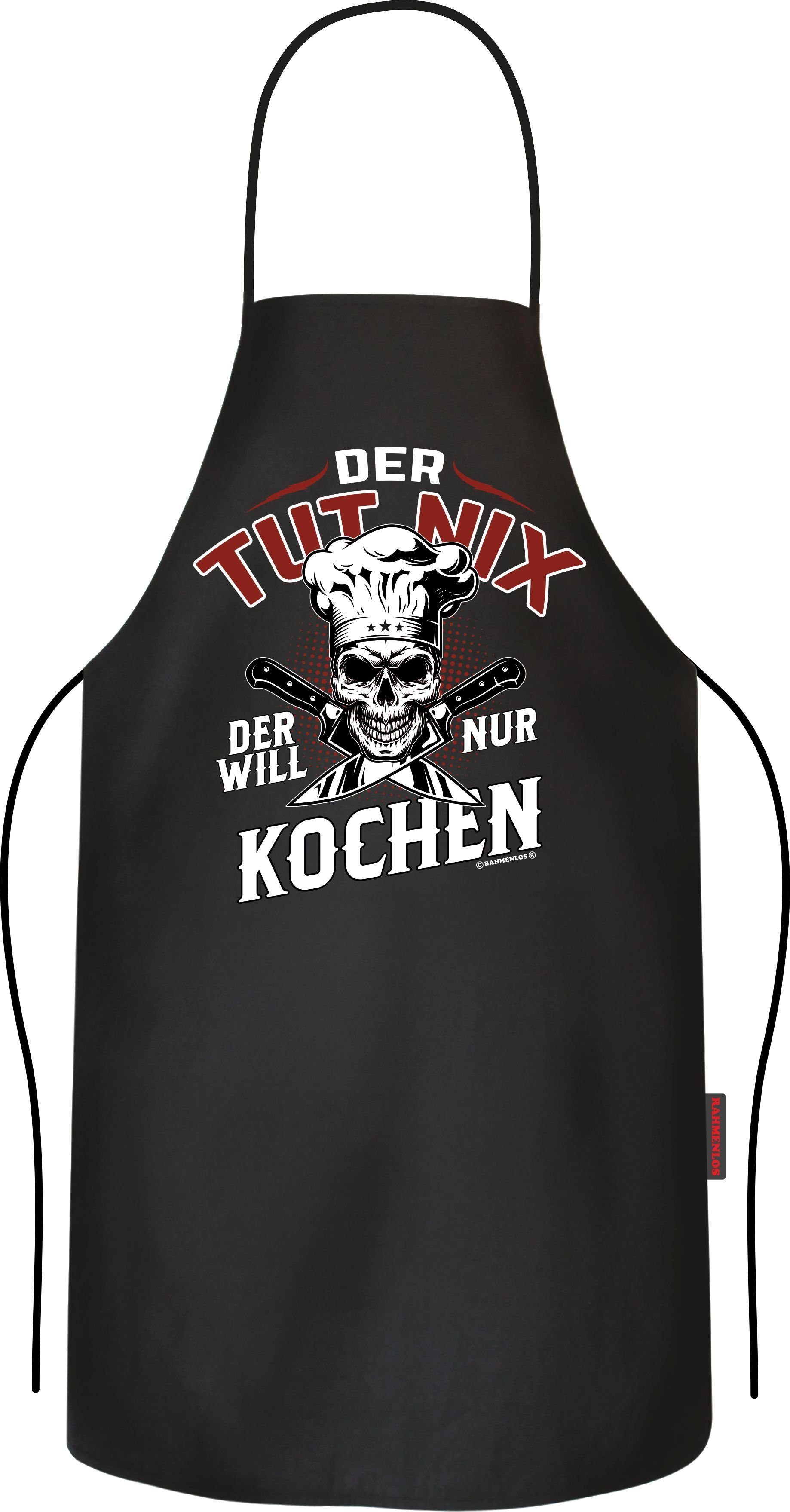 Grillschürze Kochschürze Küchenschürze : Der tut nix, der will nur kochen