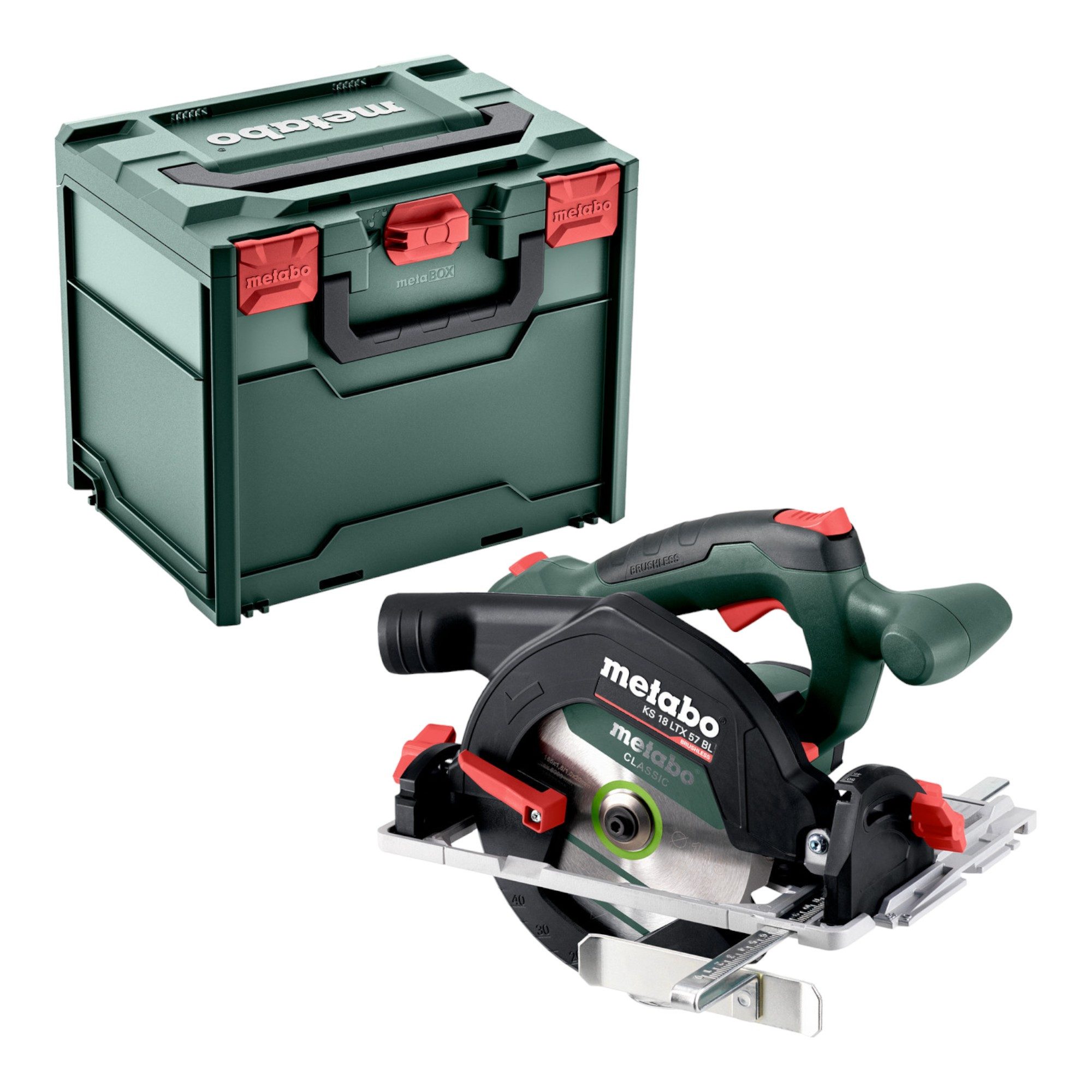 metabo Kompakt-Handkreissäge KS 18 LTX 57 BL 18 V 57 mm + Metabox - ohne Akku, ohne Ladegerät