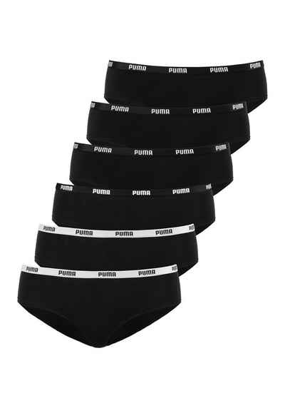 PUMA Hipster (Packung, 6er Pack) mit elastischem Logobündchen