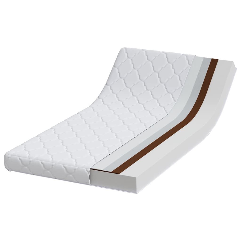 Boxspringmatratze Matratze Weiß 80 x 160 cm Jacquard-Stoff, vidaXL, 10.5 cm hoch