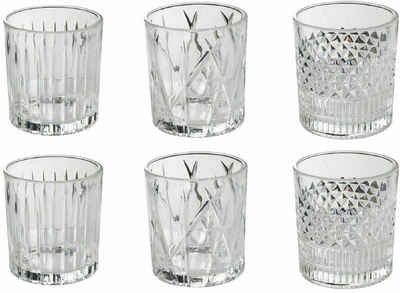 Villa d'Este Gläser-Set Vintage, Glas, Wassergläser-Set, 6-teilig, Inhalt 310 ml