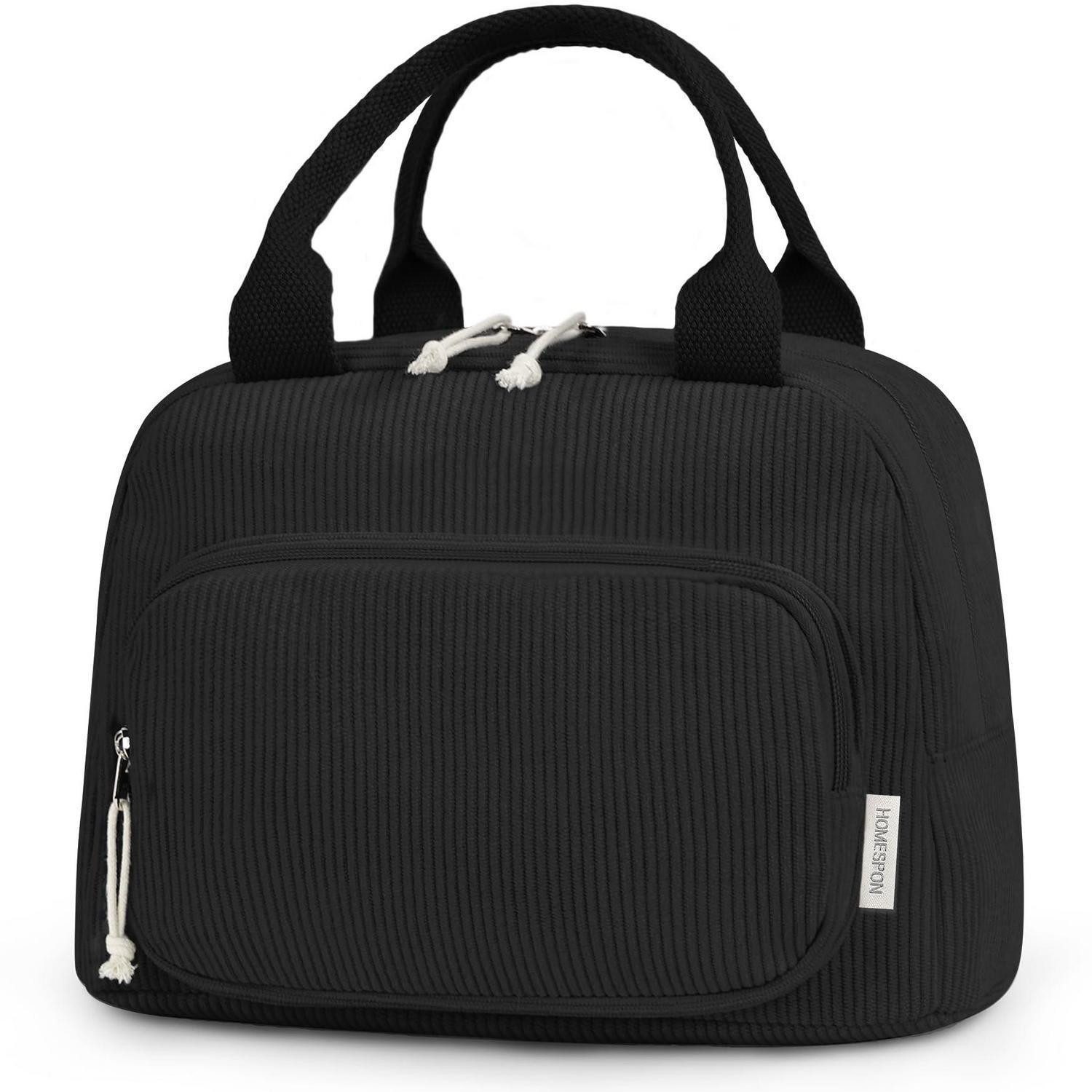Kühltasche Lunchtasche Kühltasche Lunchbox Damen Herren Büro Picknick Schwarz