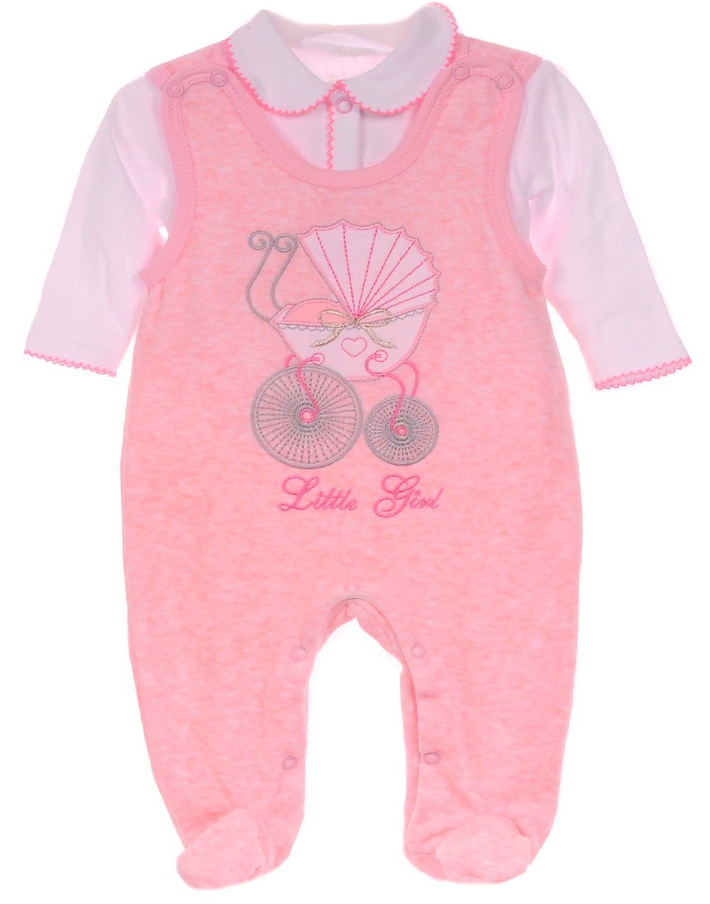 La Bortini Strampler Strampler und Shirt 2tlg. Set Baby Anzug 46 50 56 62 68