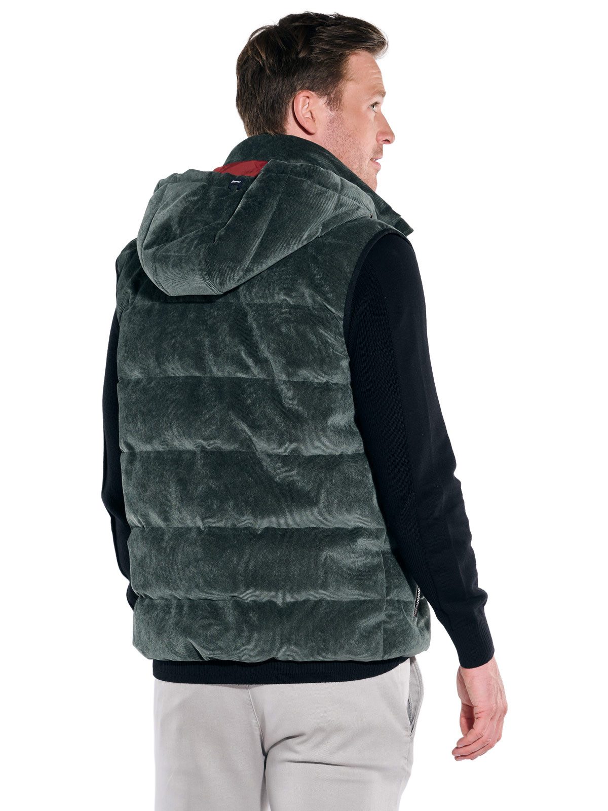 Engbers Kurzweste engbers Herren Cord-Weste mit Funktionsdetails, Dunkelgru günstig online kaufen