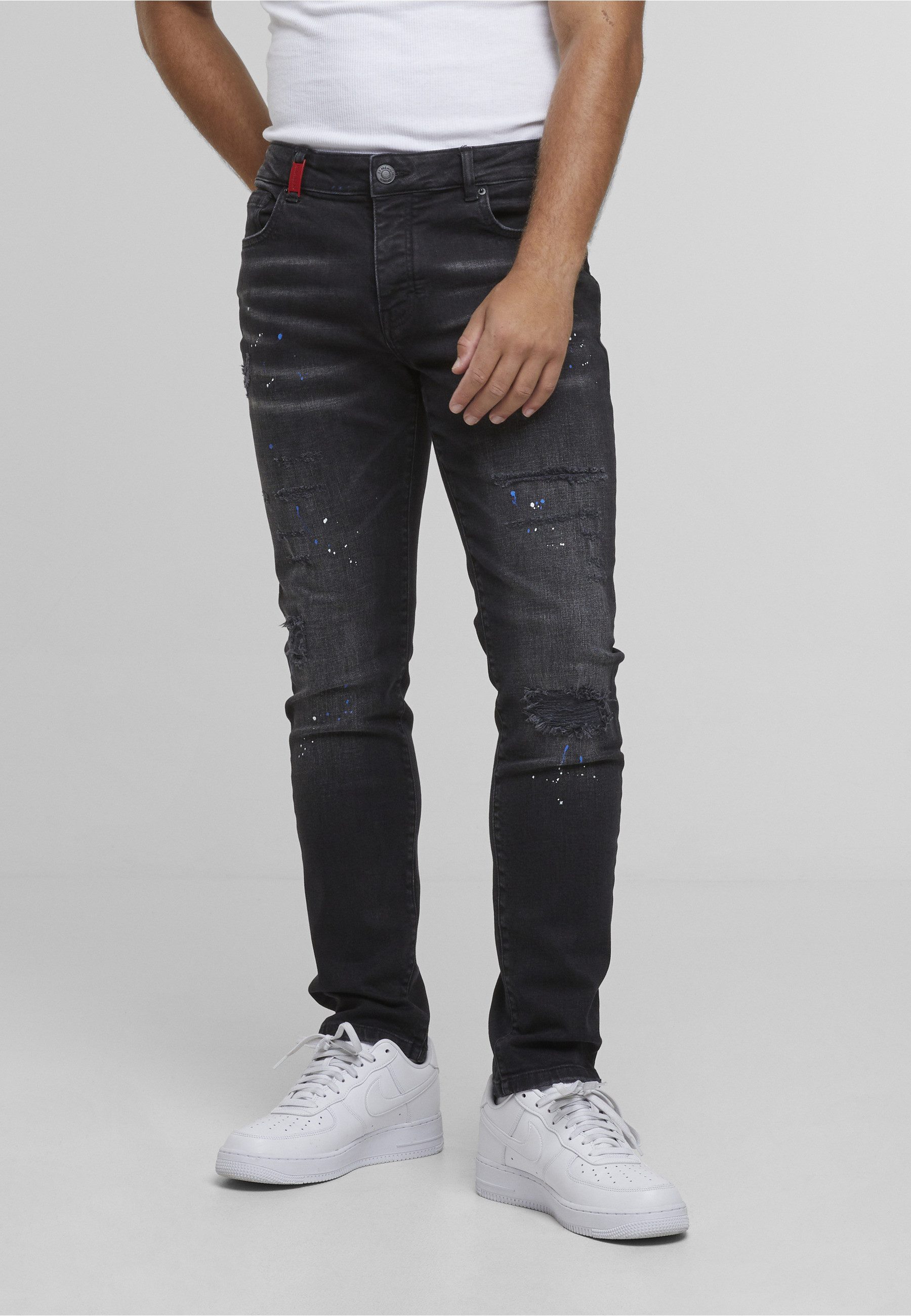 2Y Premium Bequeme Jeans 2Y Premium 2Y LEONARDO RIPPED SLIM FIT JEANS