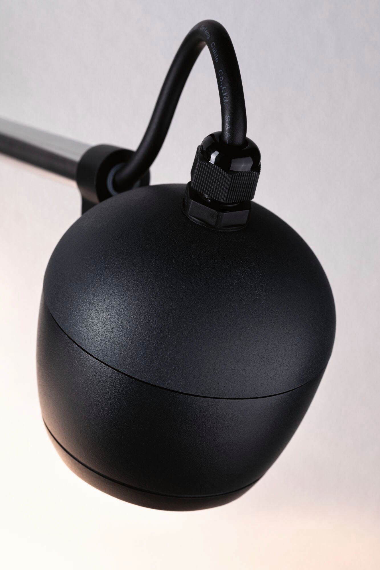 Paulmann LED Außen-Wandleuchte Kikolo 230V 60° 3000K anthrazit, LED fest integriert, Warmweiß