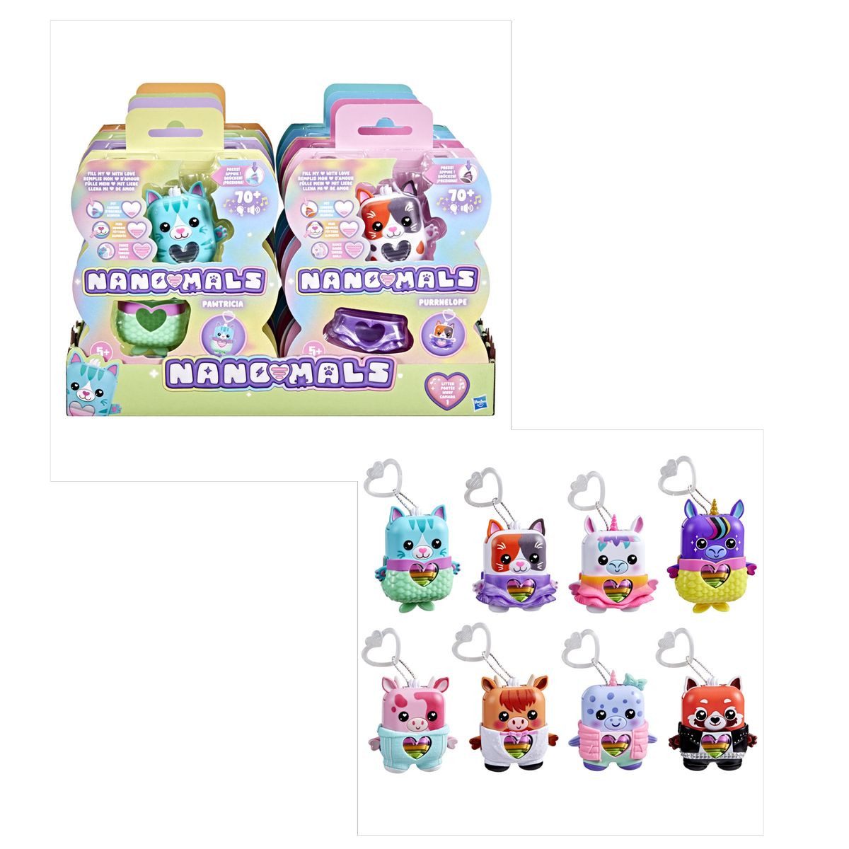 Hasbro Fidget-Gadget Fidget Tierchen Nano mals elektronisch