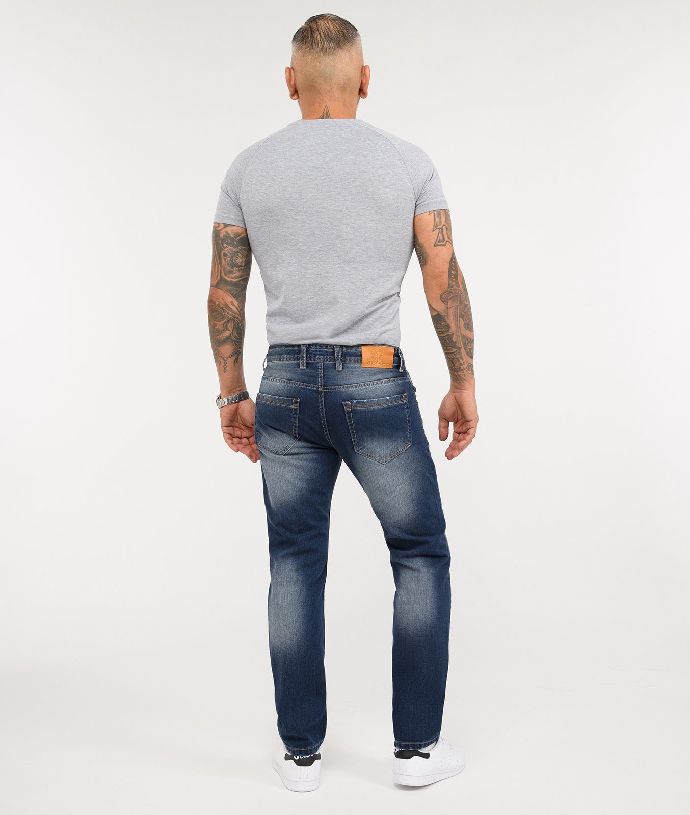 Creek Stonewashed Blau Rock Regular-fit-Jeans Jeans RC-2343 Herren