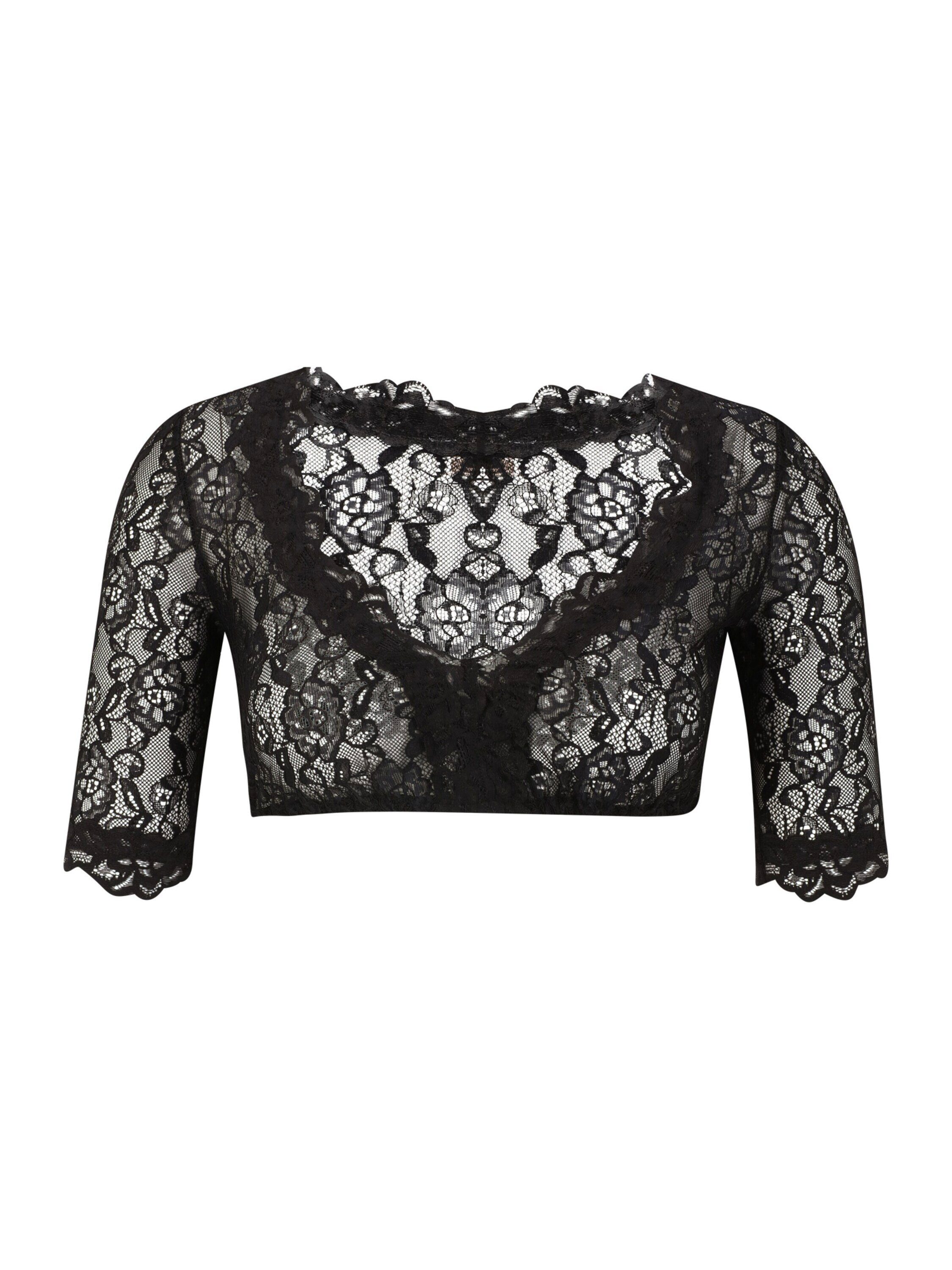 Krüger Madl Kurzarmbluse Cassandra (1-tlg) Spitze