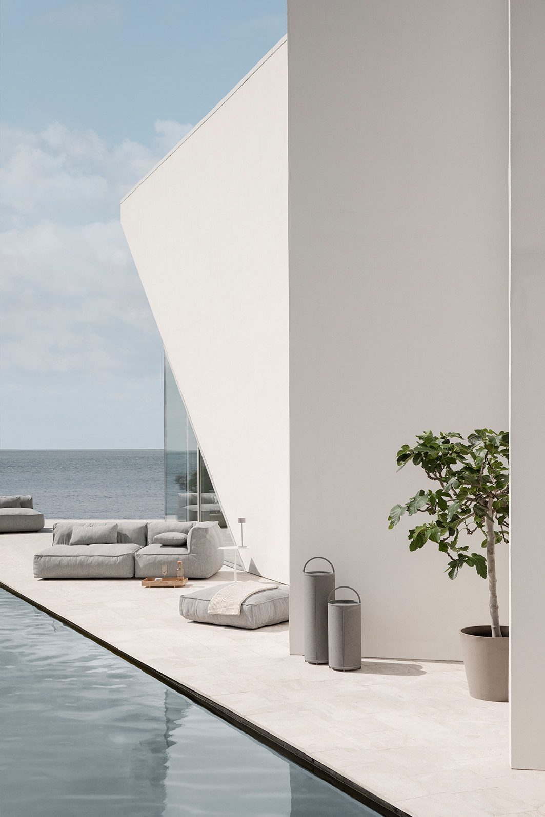 blomus Relaxliege Outdoor Diwan -GROW- Gartenmöbel, Lounge, Hocker, 1 Teile, Kombinierbar, bequem, hochwertig, wasserabweisend