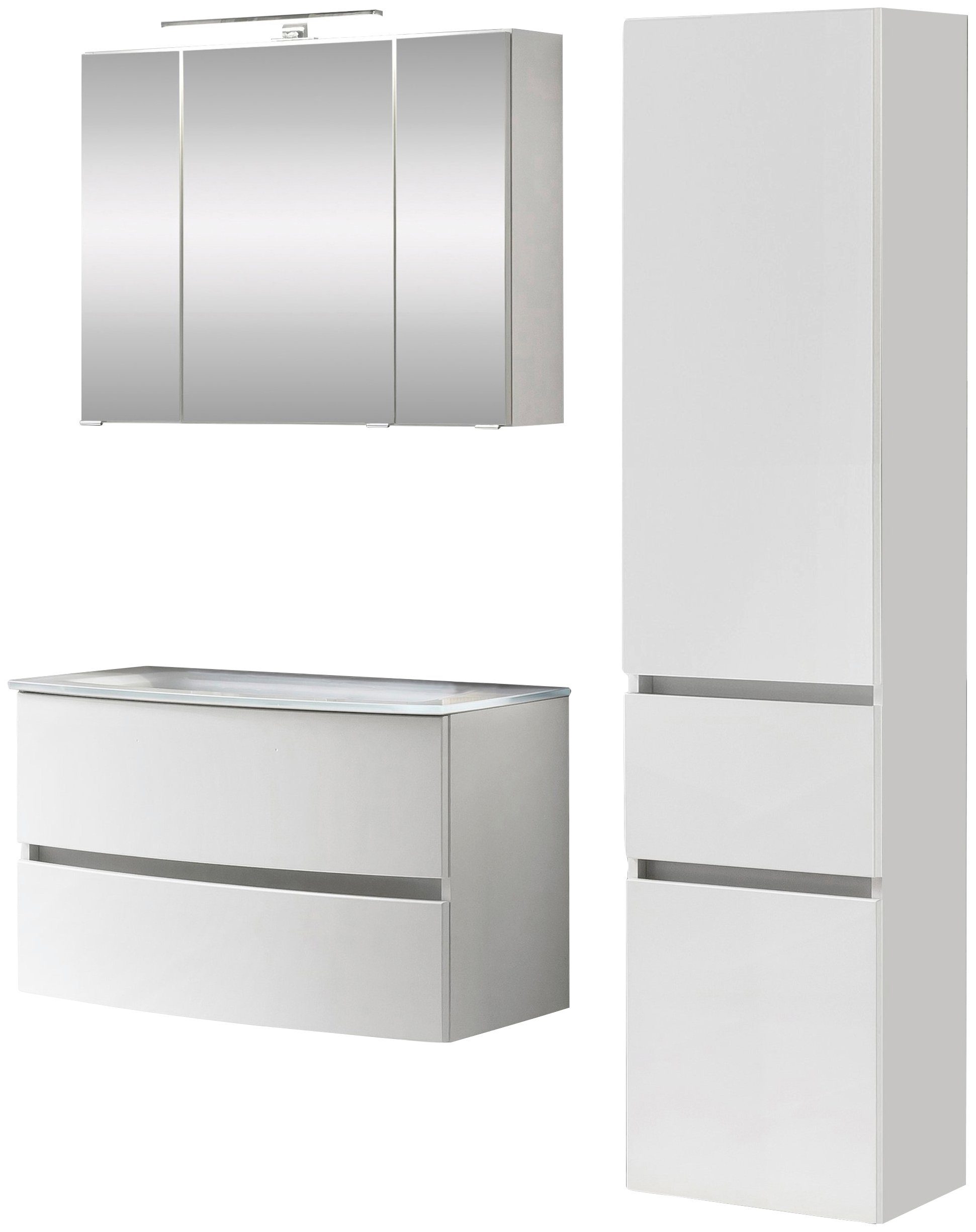 welltime Badezimmer-Set Kaunas, (Set, 3-St), bestehend günstig online kaufen